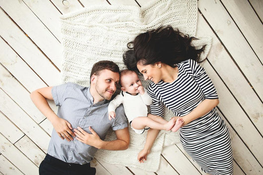 Young Father Mother and Wall Decal