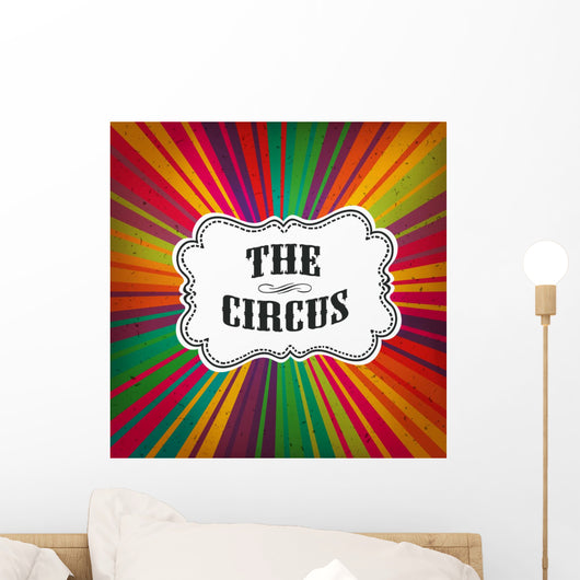 Circus Abstract Poster with Wall Decal