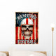 American Football Skull Vintage Wall Decal