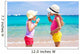Little Adorable Girls Eating Wall Decal
