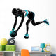 Woman Fitness Medicine Ball Wall Decal