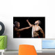 Two Men Sparring with Wall Decal