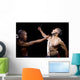 Two Men Sparring with Wall Decal