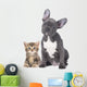 French Bulldog Kitten Wall Decal