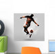Abstract Soccer Jumping Touch Wall Decal