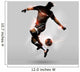 Abstract Soccer Jumping Touch Wall Decal