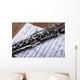 Klarinette Platziert Am Notenblatt Wall Decal