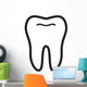 Tooth Vector Icon Wall Decal Design 2