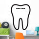 Tooth Vector Icon Wall Decal Design 2