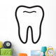 Tooth Vector Icon Wall Decal Design 2