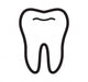Tooth Vector Icon Wall Decal Design 2