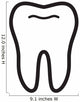 Tooth Vector Icon Wall Decal Design 2