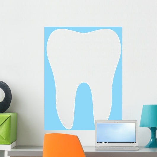 Tooth Vector Icon Wall Decal Design 1