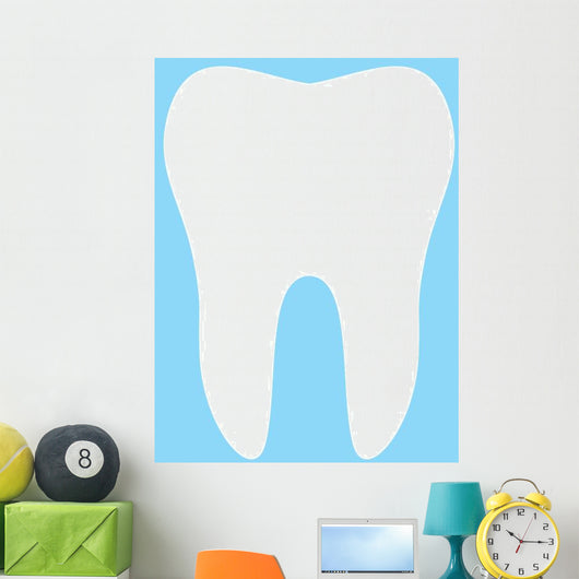 Tooth Vector Icon Wall Decal Design 1