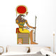 Seated Egyptian God Horus Wall Decal