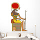Seated Egyptian God Horus Wall Decal