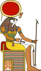 Seated Egyptian God Horus Wall Decal