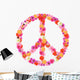 Floral Peace Sign Wall Decal