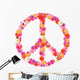 Floral Peace Sign Wall Decal