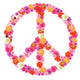 Floral Peace Sign Wall Decal