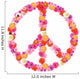 Floral Peace Sign Wall Decal