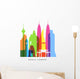 Kuala Lumpur Landmarks Bright Wall Decal