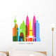 Kuala Lumpur Landmarks Bright Wall Decal