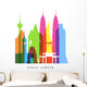 Kuala Lumpur Landmarks Bright Wall Decal
