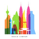 Kuala Lumpur Landmarks Bright Wall Decal