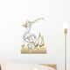 Tanzende Noten Mit Notenschl Wall Decal