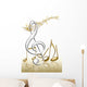 Tanzende Noten Mit Notenschl Wall Decal