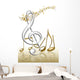 Tanzende Noten Mit Notenschl Wall Decal