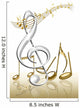 Tanzende Noten Mit Notenschl Wall Decal