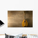 Alte Mandoline Auf Holzdielen Wall Decal