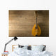 Alte Mandoline Auf Holzdielen Wall Decal