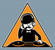 Hipster DJ Wall Decal