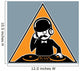 Hipster DJ Wall Decal