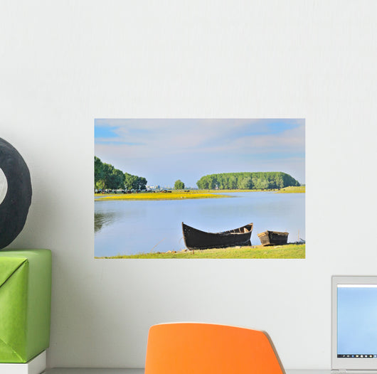 Boat Shore Danube River Wall Decal