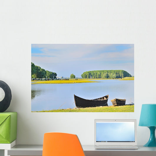 Boat Shore Danube River Wall Decal