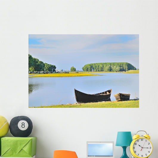 Boat Shore Danube River Wall Decal