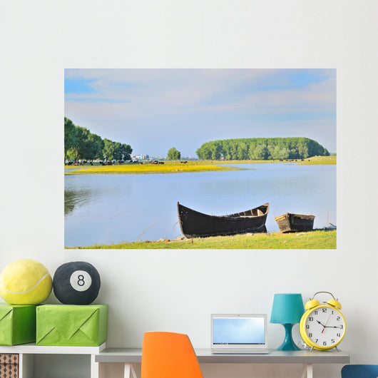 Boat Shore Danube River Wall Decal