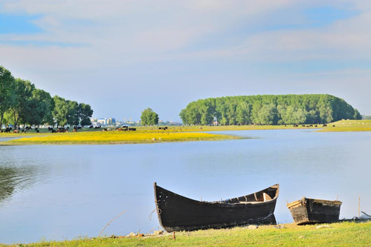 Boat Shore Danube River Wall Decal