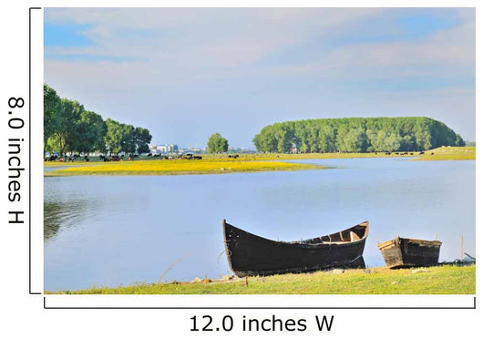 Boat Shore Danube River Wall Decal