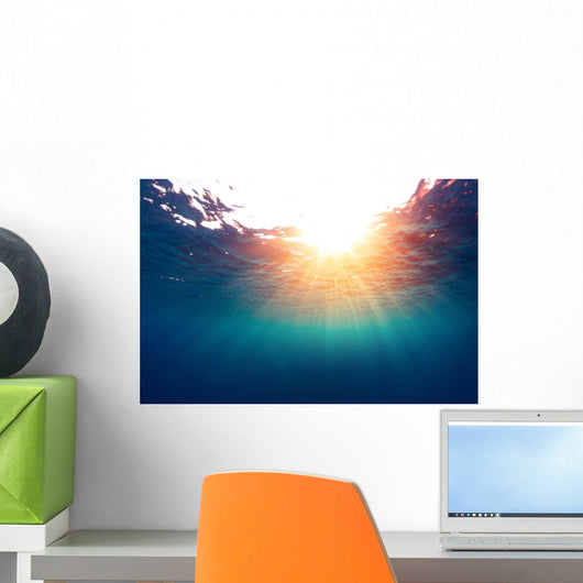 Sea with Sun Wall Decal
