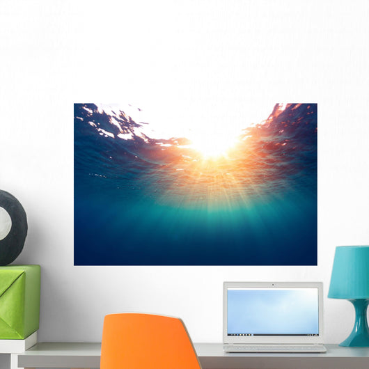 Sea with Sun Wall Decal