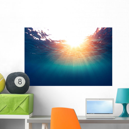 Sea with Sun Wall Decal