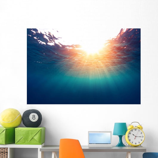 Sea with Sun Wall Decal