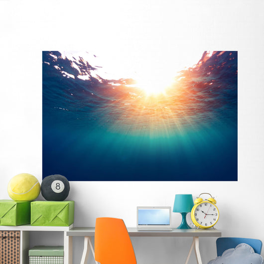 Sea with Sun Wall Decal