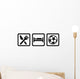 Eat Sleep Soccer Football Wall Decal