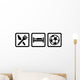 Eat Sleep Soccer Football Wall Decal